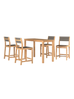 Mirador Rectangular Teak Outdoor Counter Height Table - Ornate Home