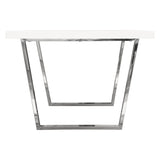 Mirage White Rectangular Dining Table - Ornate Home