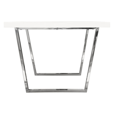 Mirage White Rectangular Dining Table - Ornate Home