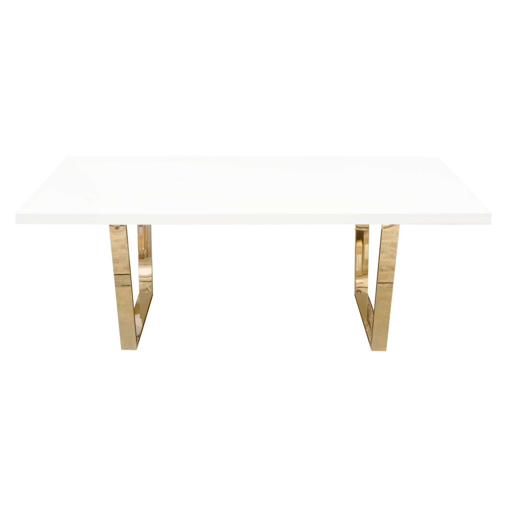 Mirage White Rectangular Dining Table - Ornate Home