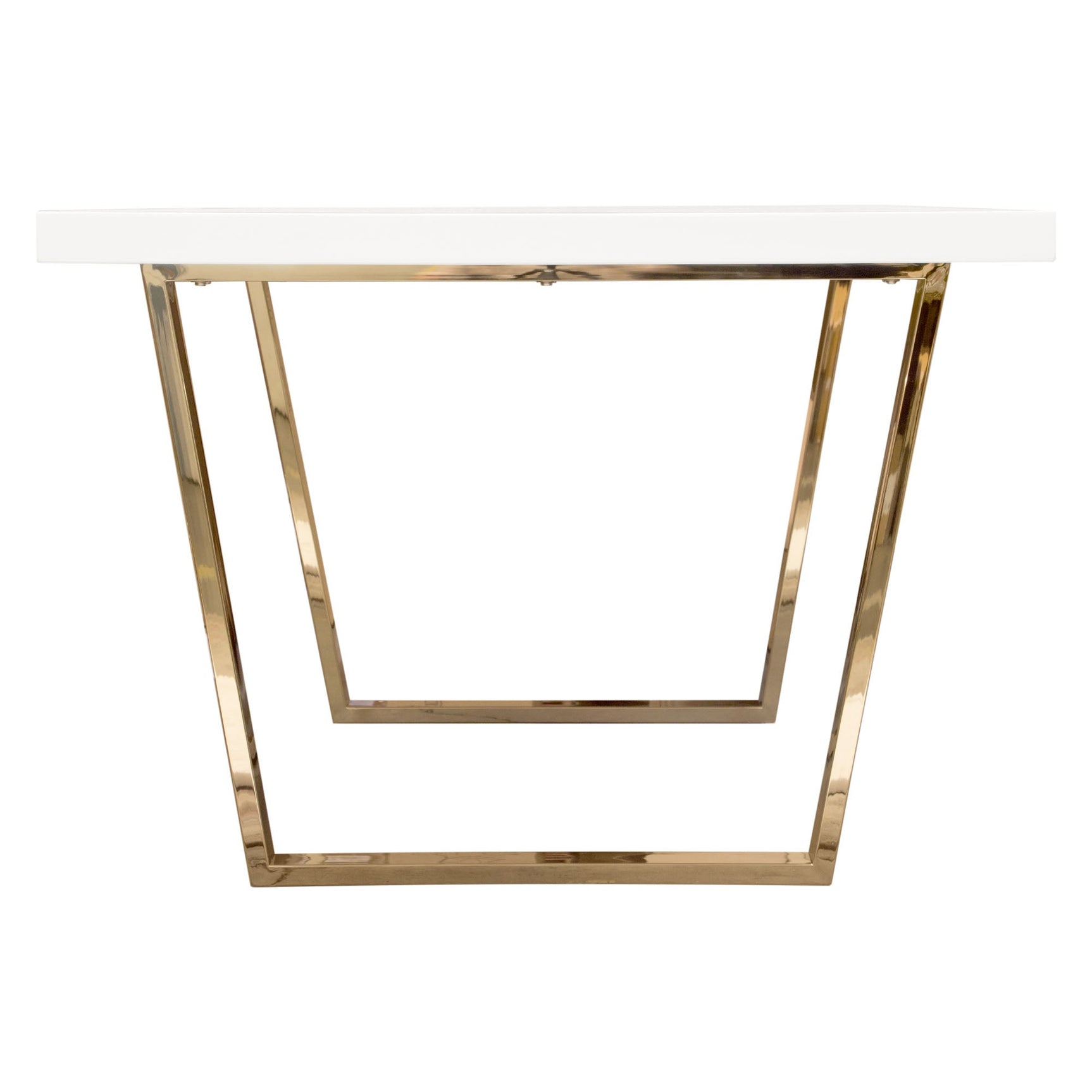 Mirage White Rectangular Dining Table - Ornate Home