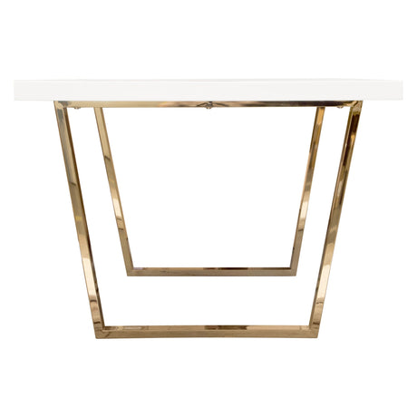 Mirage White Rectangular Dining Table - Ornate Home