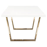 Mirage White Rectangular Dining Table - Ornate Home