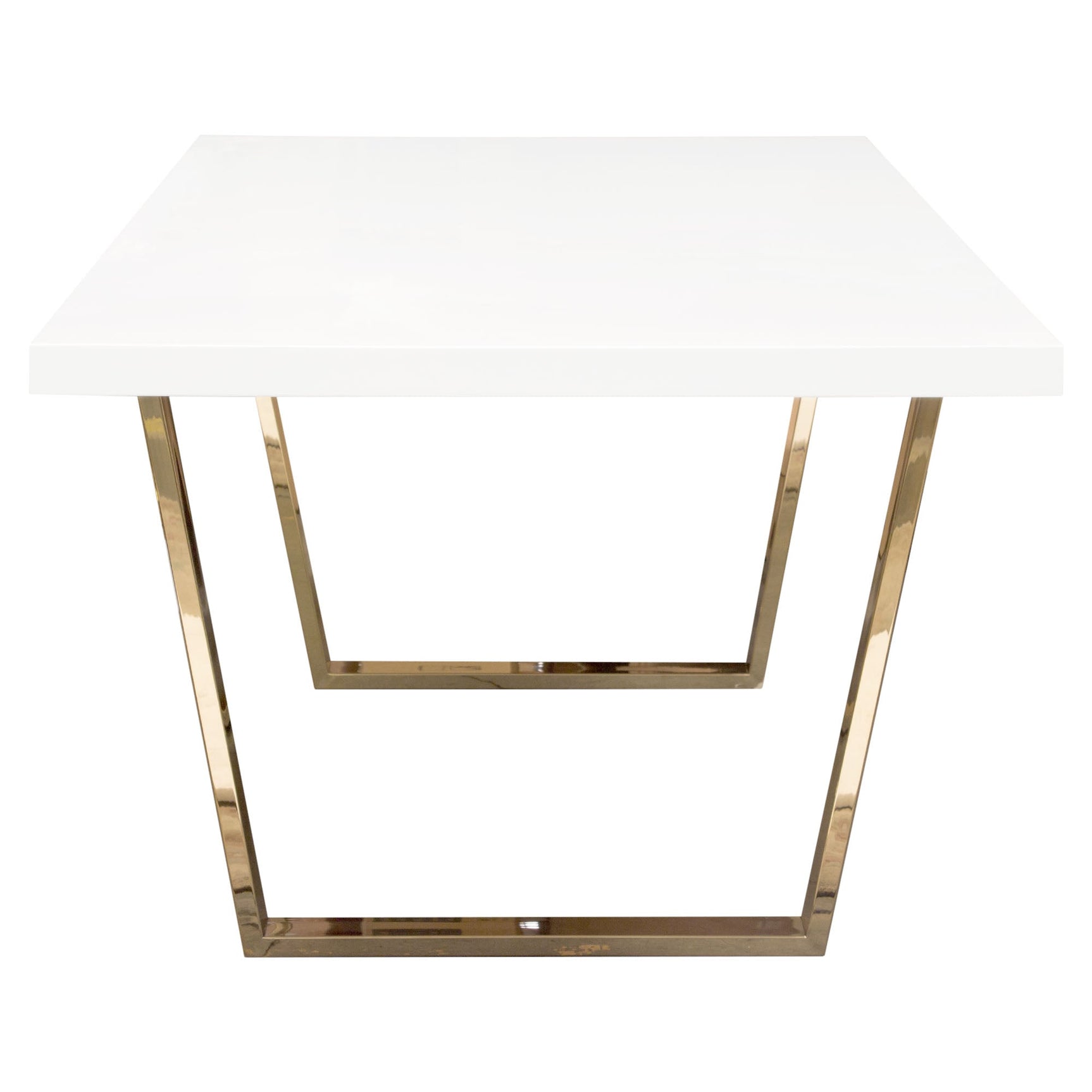 Mirage White Rectangular Dining Table - Ornate Home
