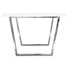 Mirage White Rectangular Dining Table - Ornate Home