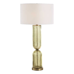 Mirah Multicolor Olive Glass Table Lamp - Ornate Home