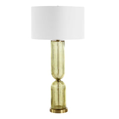 Mirah Multicolor Olive Glass Table Lamp - Ornate Home