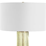Mirah Multicolor Olive Glass Table Lamp - Ornate Home