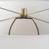 Mirah Multicolor Olive Glass Table Lamp - Ornate Home