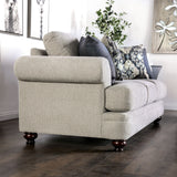Miramar Beige/Charcoal Loveseat - Ornate Home