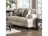 Miramar Beige/Charcoal Loveseat - Ornate Home