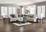 Miramar Beige/Charcoal Loveseat - Ornate Home