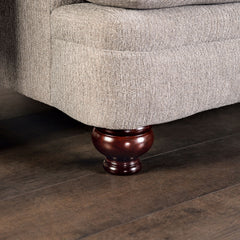 Miramar Beige/Charcoal Loveseat - Ornate Home