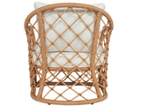 Miramar Nomad Snow/Natural Rattan Accent Chair - Ornate Home