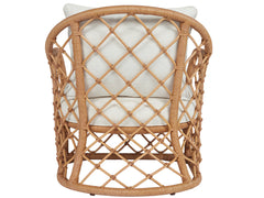 Miramar Nomad Snow/Natural Rattan Accent Chair - Ornate Home