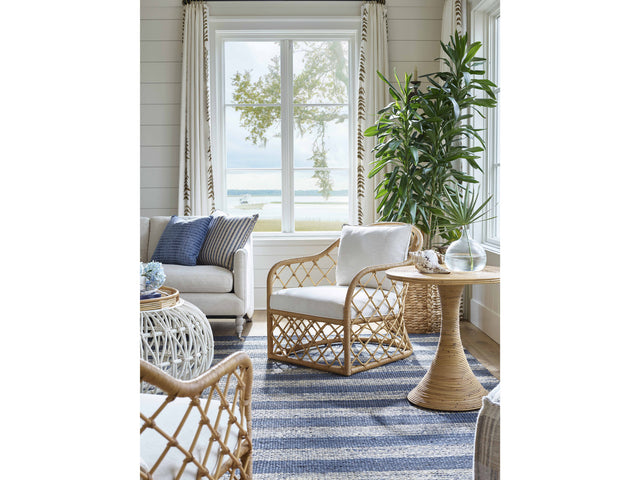Miramar Nomad Snow/Natural Rattan Accent Chair - Ornate Home