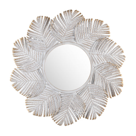 Miramar White/Natural Wall Mirror - Ornate Home