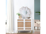 Miramar White/Natural Wall Mirror - Ornate Home