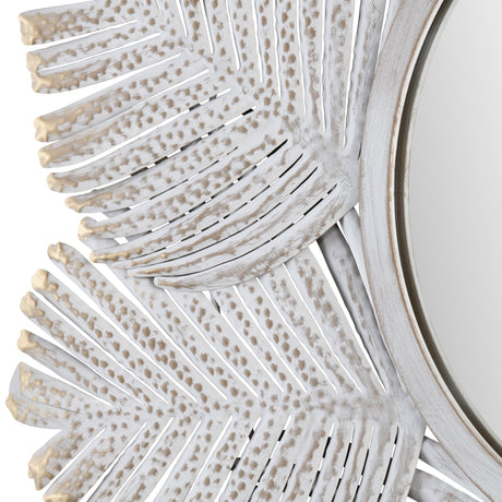 Miramar White/Natural Wall Mirror - Ornate Home