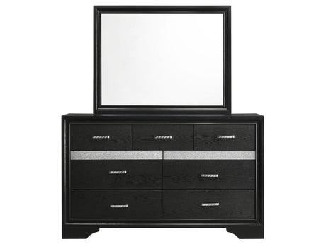 Miranda Black Dresser and Mirror - Ornate Home