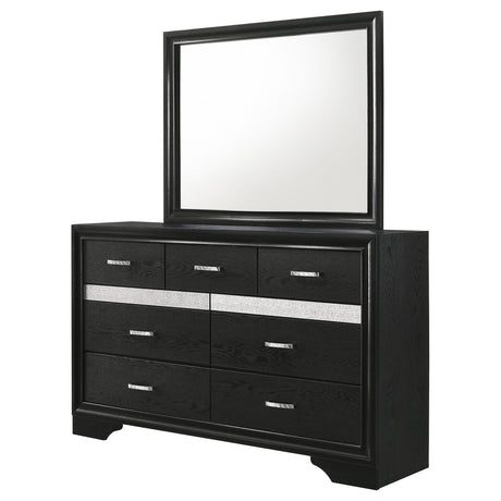Miranda Black Dresser and Mirror - Ornate Home