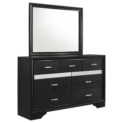 Miranda Black Dresser and Mirror - Ornate Home