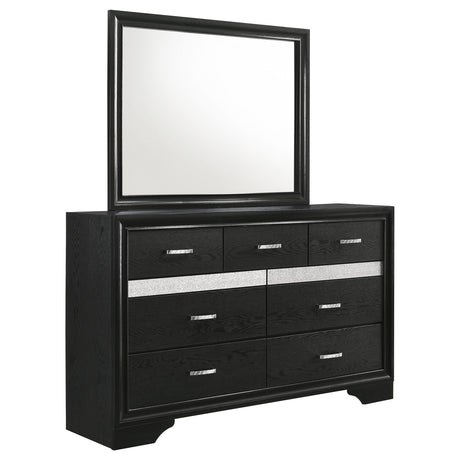 Miranda Black Dresser and Mirror - Ornate Home