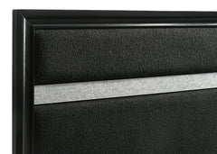 Miranda Black Queen Panel Bed - Ornate Home