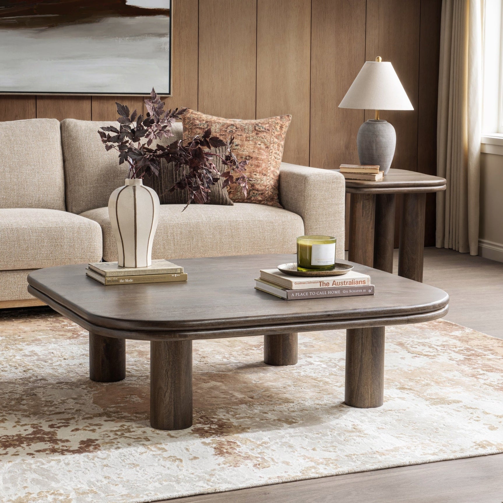 Miranda Cocoa Brown Coffee Table - Ornate Home