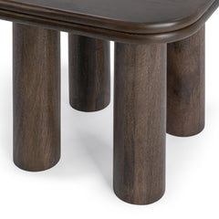 Miranda Cocoa Brown End Table - Ornate Home