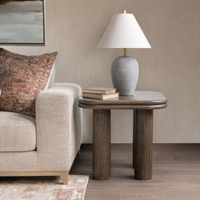 Miranda Cocoa Brown End Table - Ornate Home