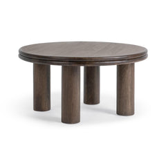 Miranda Cocoa Brown Round Coffee Table - Ornate Home