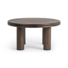 Miranda Cocoa Brown Round Coffee Table - Ornate Home