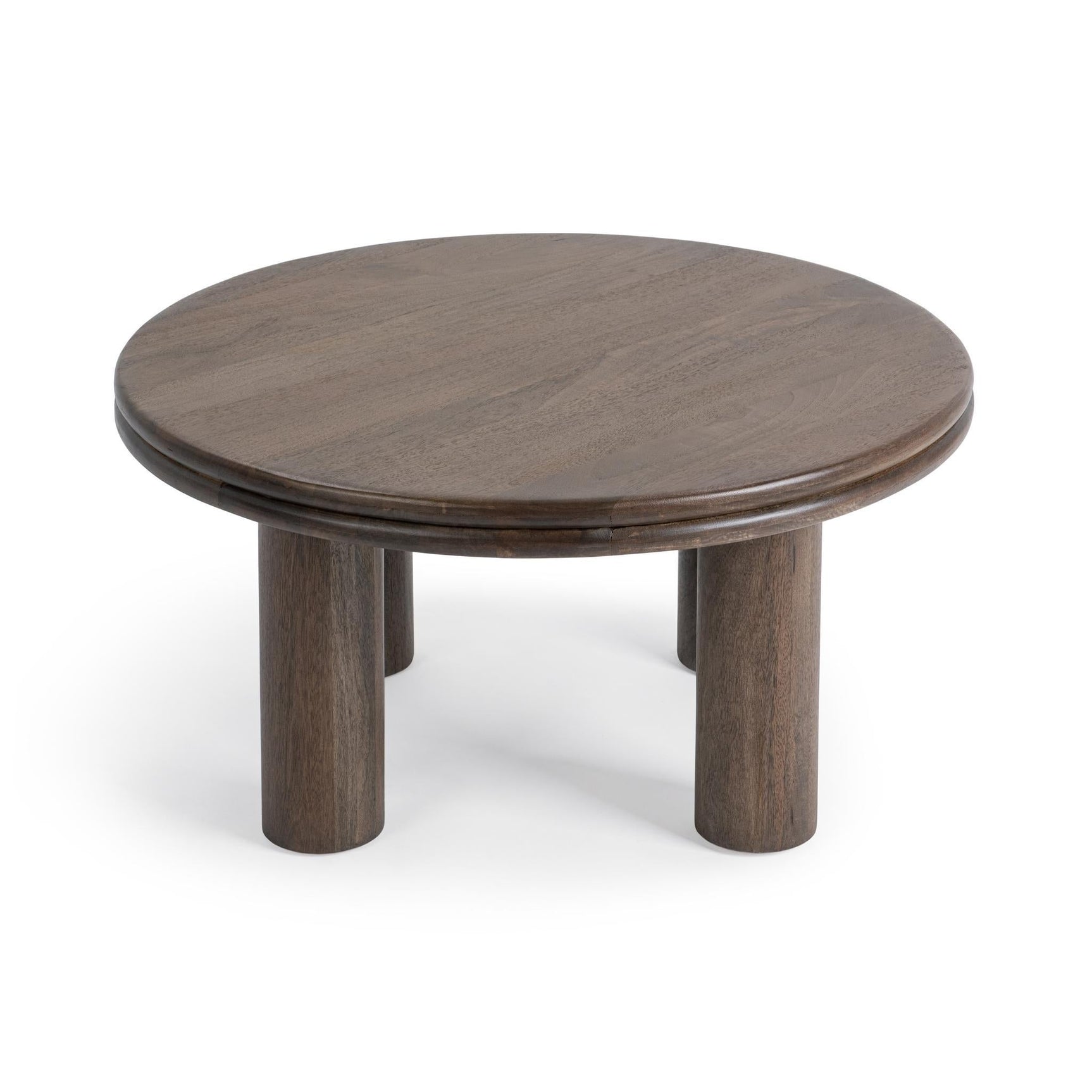 Miranda Cocoa Brown Round Coffee Table - Ornate Home