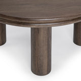 Miranda Cocoa Brown Round Coffee Table - Ornate Home