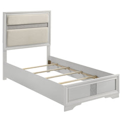 Miranda White 4-piece Twin Bedroom Set with Panel Bed - Ornate Home