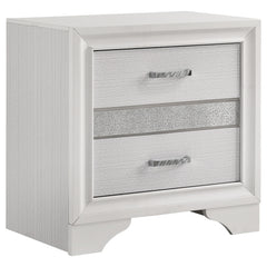 Miranda White 4-piece Twin Bedroom Set with Panel Bed - Ornate Home