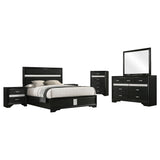 Miranda White 5-Piece Eastern King Bedroom Set - Ornate Home