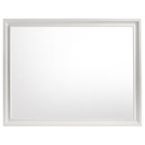 Miranda White 5-piece California King Bedroom Set with Panel Bed - Ornate Home