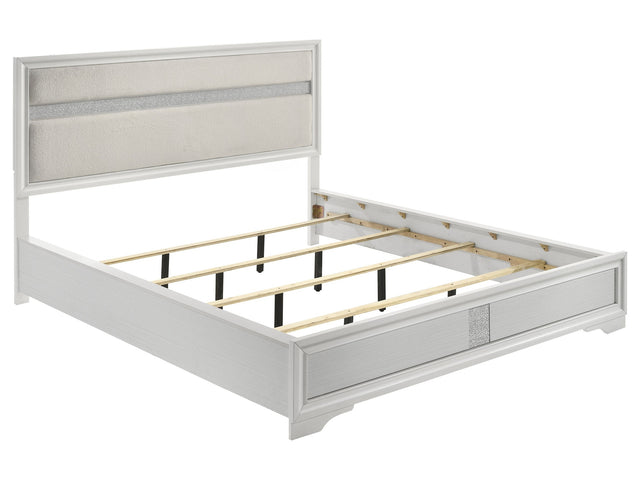 Miranda White California King Panel Bed - Ornate Home