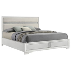 Miranda White California King Panel Bed - Ornate Home