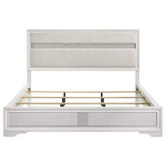 Miranda White California King Panel Bed - Ornate Home