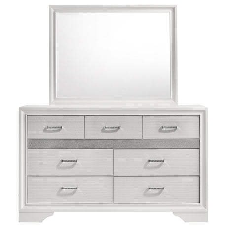 Miranda White Dresser and Mirror - Ornate Home