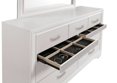 Miranda White Dresser and Mirror - Ornate Home
