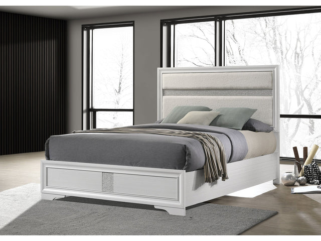 Miranda White Full Panel Bed - Ornate Home