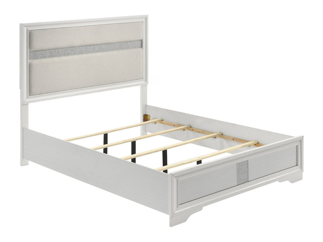 Miranda White Queen Panel Bed - Ornate Home