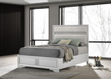 Miranda White Queen Panel Bed - Ornate Home