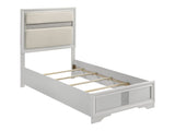 Miranda White Twin Panel Bed - Ornate Home