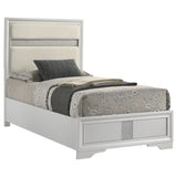 Miranda White Twin Panel Bed - Ornate Home