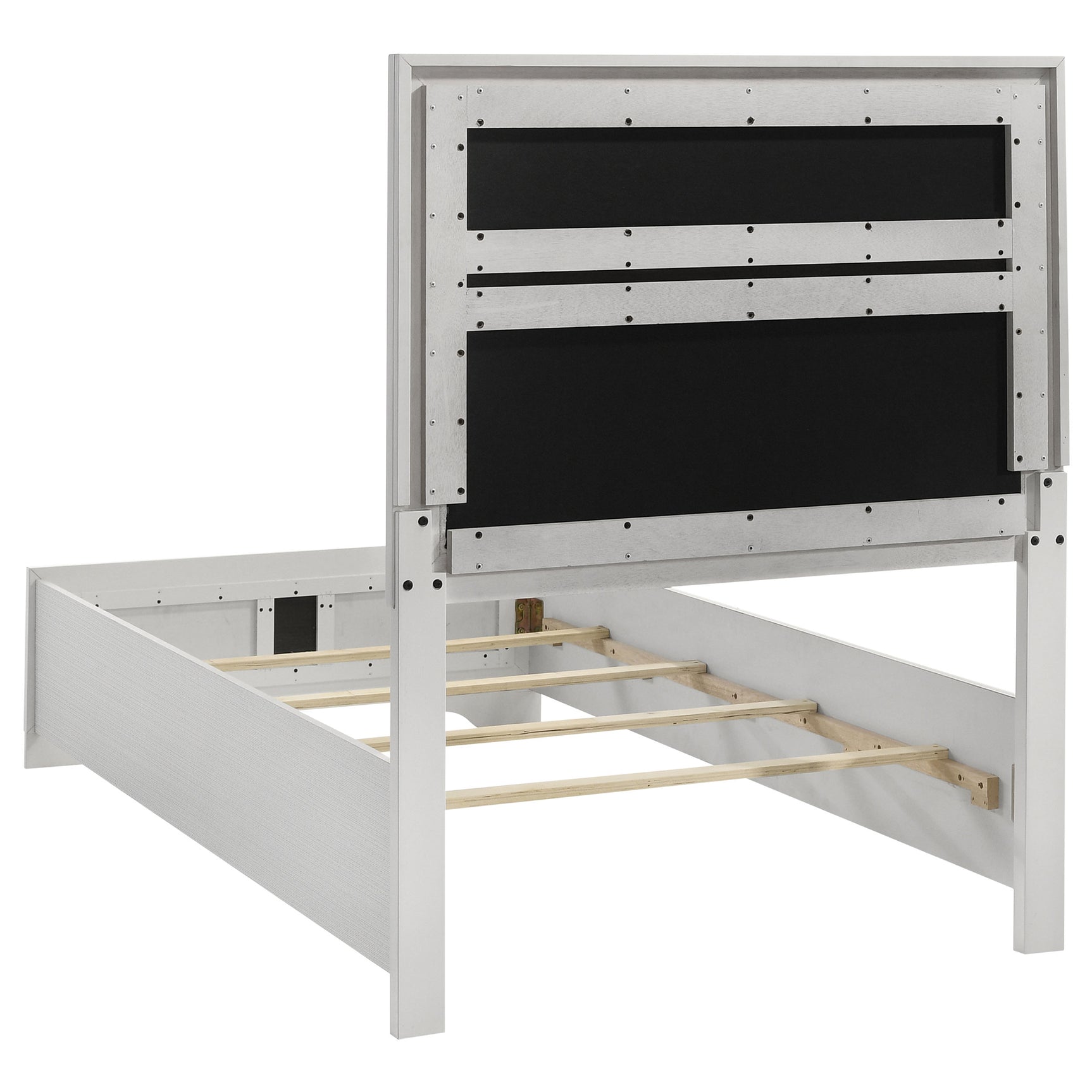 Miranda White Twin Panel Bed - Ornate Home